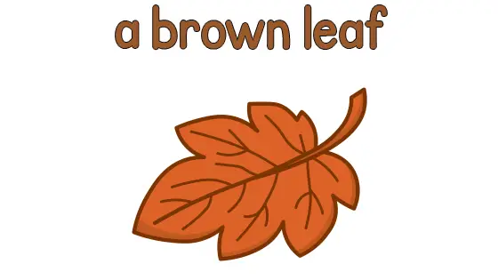 A Brown Leaf Printable
