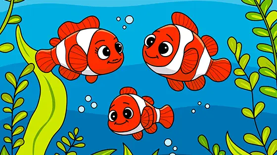 Clownfish Family Printable