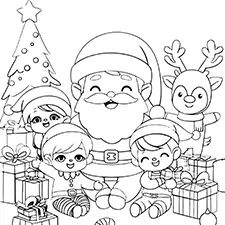 Cute Christmas Elves Printable