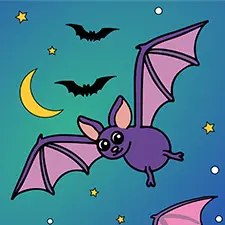 Cute Vampire Bats Printable