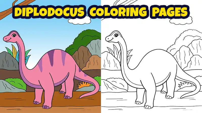 diplodocus coloring sheets