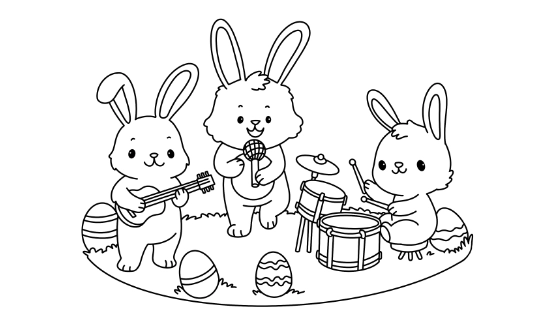 Easter Parade Coloring Page