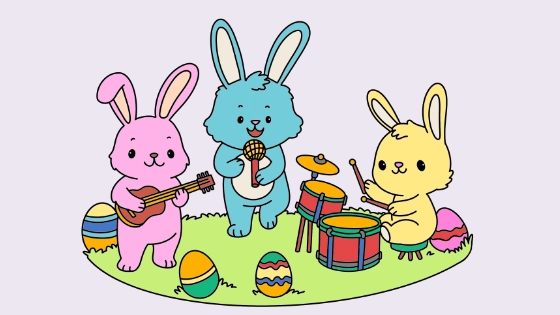 Easter Parade Coloring Page