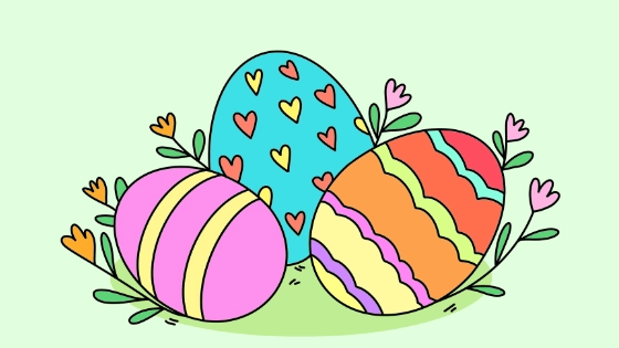 Easter Eggs Coloring Page