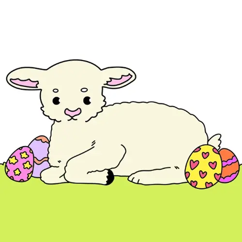 Easter Lamb Printable