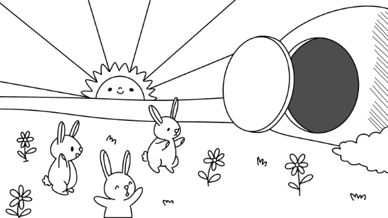 Easter Morning Coloring Page