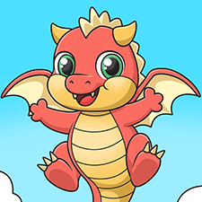 Flying Dragon Printable