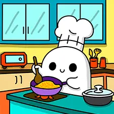 Ghost Cooking In The Kitchen Coloring Page