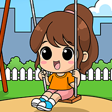 Girl On A Swing Printable