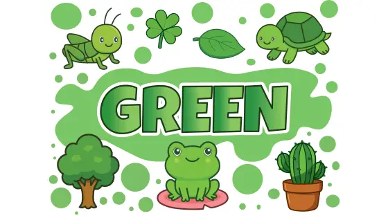 Green things Coloring Page