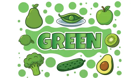 Green things in nature Coloring Page