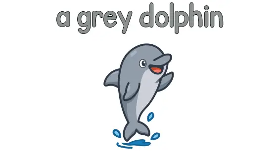 A Grey Dolphin Printable