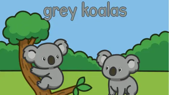 Grey Koalas Printable