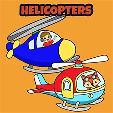 Helicopter Colouring Pages