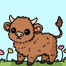 Highlands Cow Coloring Page