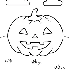 Jack-O-Lantern Printable Black & White