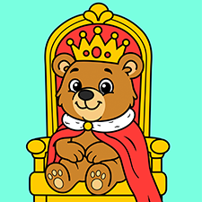 King Bear Printable