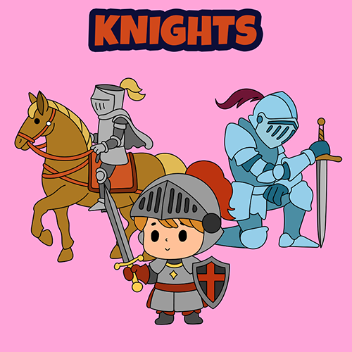 Knight Colouring Pages