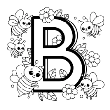 Letter B Coloring Page