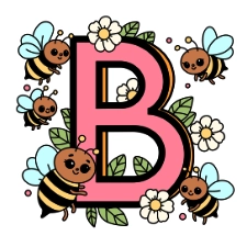 Letter B Coloring Page