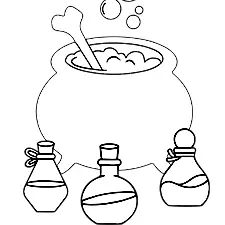 Magic Potion Printable Black & White