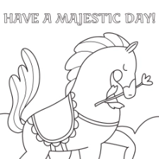 Majestic Horse Coloring Page