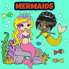 Mermaid Colouring Pages