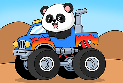 Monster Truck Coloring Page