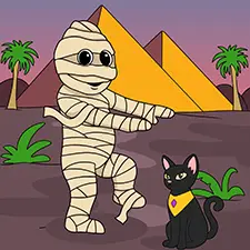 Mummy & Pyramids Printable