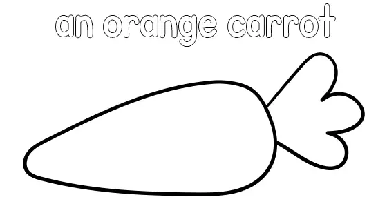 An Orange Carrot Coloring Page