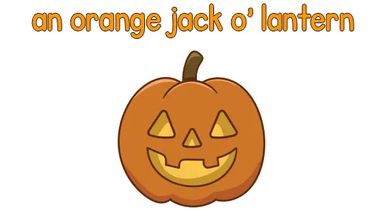 An Orange Jack O Lantern Coloring Page