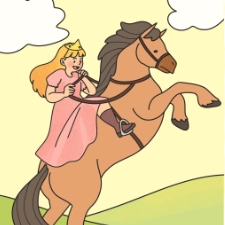 Princess and Horse Picture