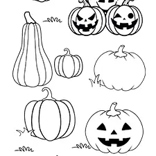 Pumpkin Patch Printable Black & White