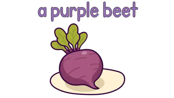A Purple Beet Coloring Page