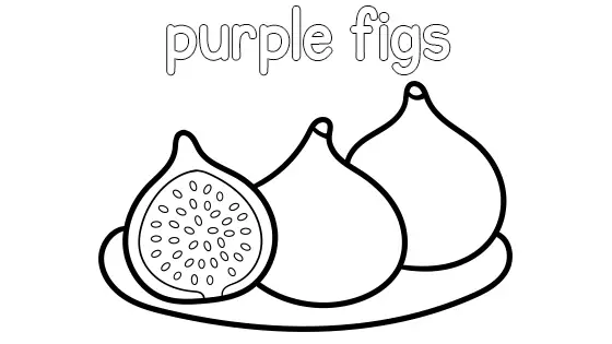 Purple Figs Coloring Page