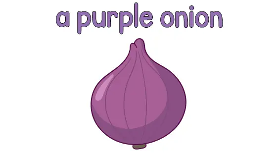 A Purple Onion Coloring Page