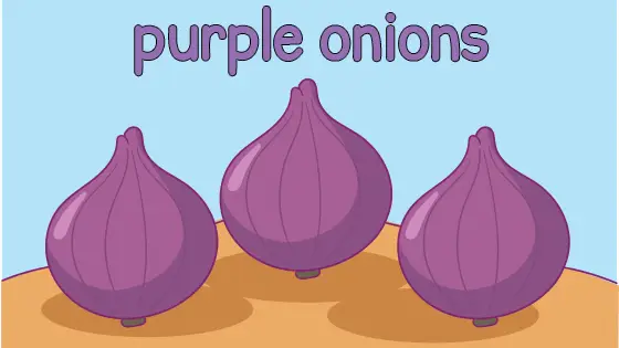 Purple Onions Coloring Page