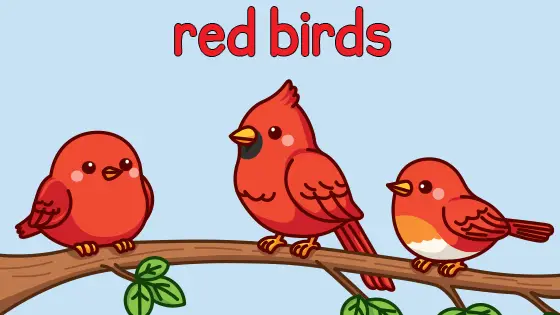 Red Birds Printable