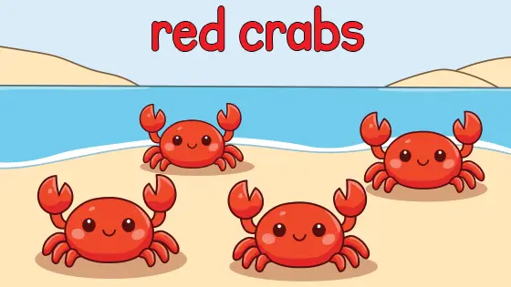 Red Crabs Printable