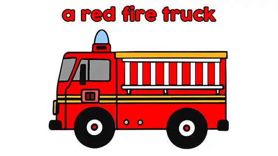 A Red Fire Truck Coloring Pages Free PDF Download Color