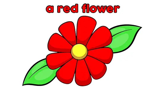 A Red Flower Coloring Pages Free PDF Download Color