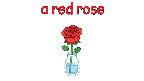 A Red Rose Printable