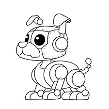 Robot Dog Coloring Page