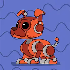 Robot Dog Coloring Page