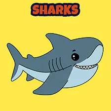 Shark Coloring Page For Kids