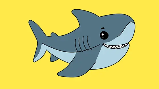 Smiling Shark Printable