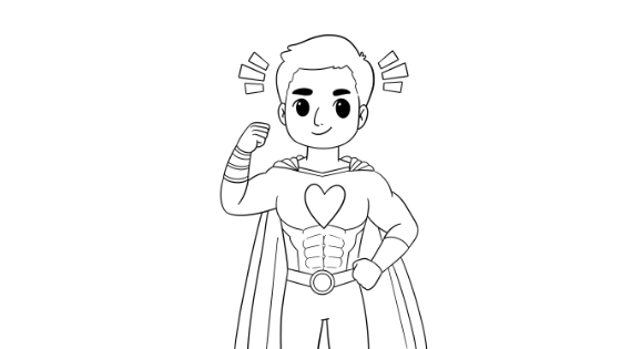 Superdad Coloring Page