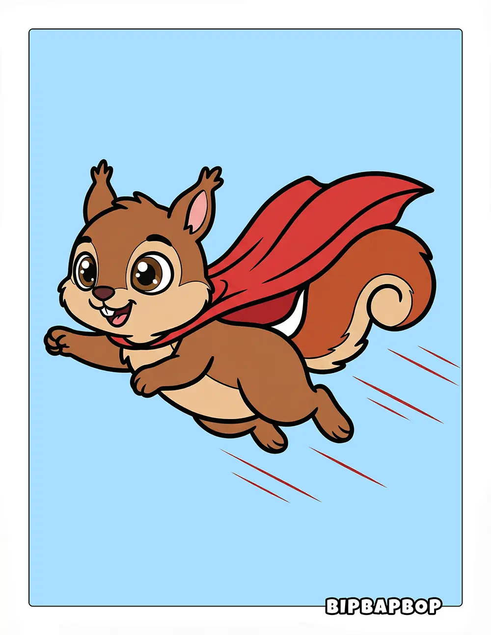 Superhero Squirrel Printable