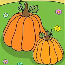 Thanksgiving Harvest Coloring Page