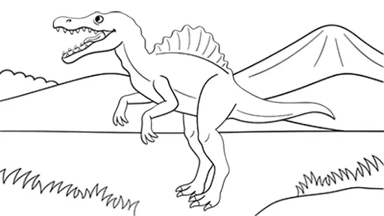 Top Spinosaurus Dinosaur Coloring Sheets Free PDF Download